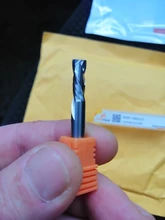 Fresadora de madera arriba y abajo corte 2 flautas espiral de herramienta de fresado CNC Router de compresión de fresa final para madera de corte Bits