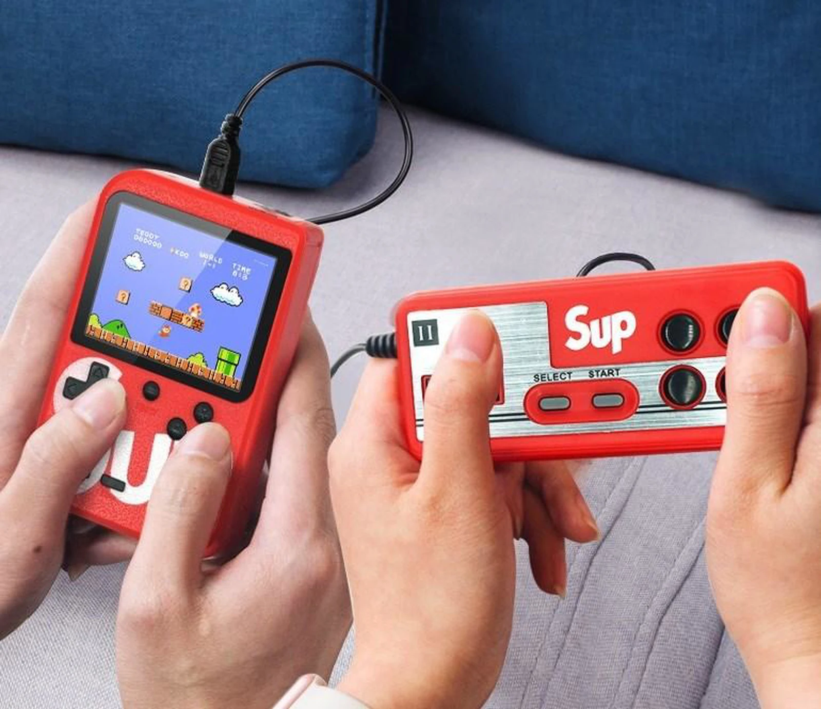 Game console Dendy with joystick sup game 400 built-in games in one device | Электроника