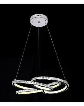 

Ceiling lamp. Pendant. Led light. CHROME METAL AND GLASS. CHROME COLOR AND CRYSTAL. Ref. 6377-3