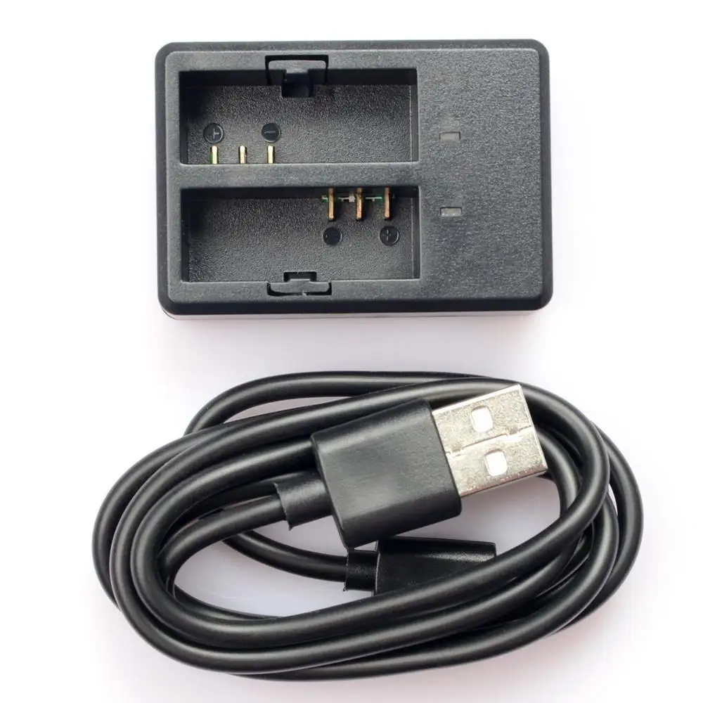 Двойное зарядное устройство SJ4000 с usb кабелем для экшн камеры SJCAM SJ4000AIR SJ5000X SJ5000 Plus