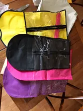 Bolsa de pelo negro Rosa Alileader con soporte de almacenamiento de peluca para pelucas, accesorios de peluca transparentes no tejidas, bolsa de almacenamiento para pelucas