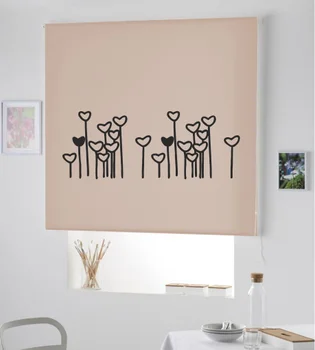 

Blind Iroa roll with drawing/Field of Hearts.! ROLLER BLINDS TRANSLUCENT! (LAND 100X175)