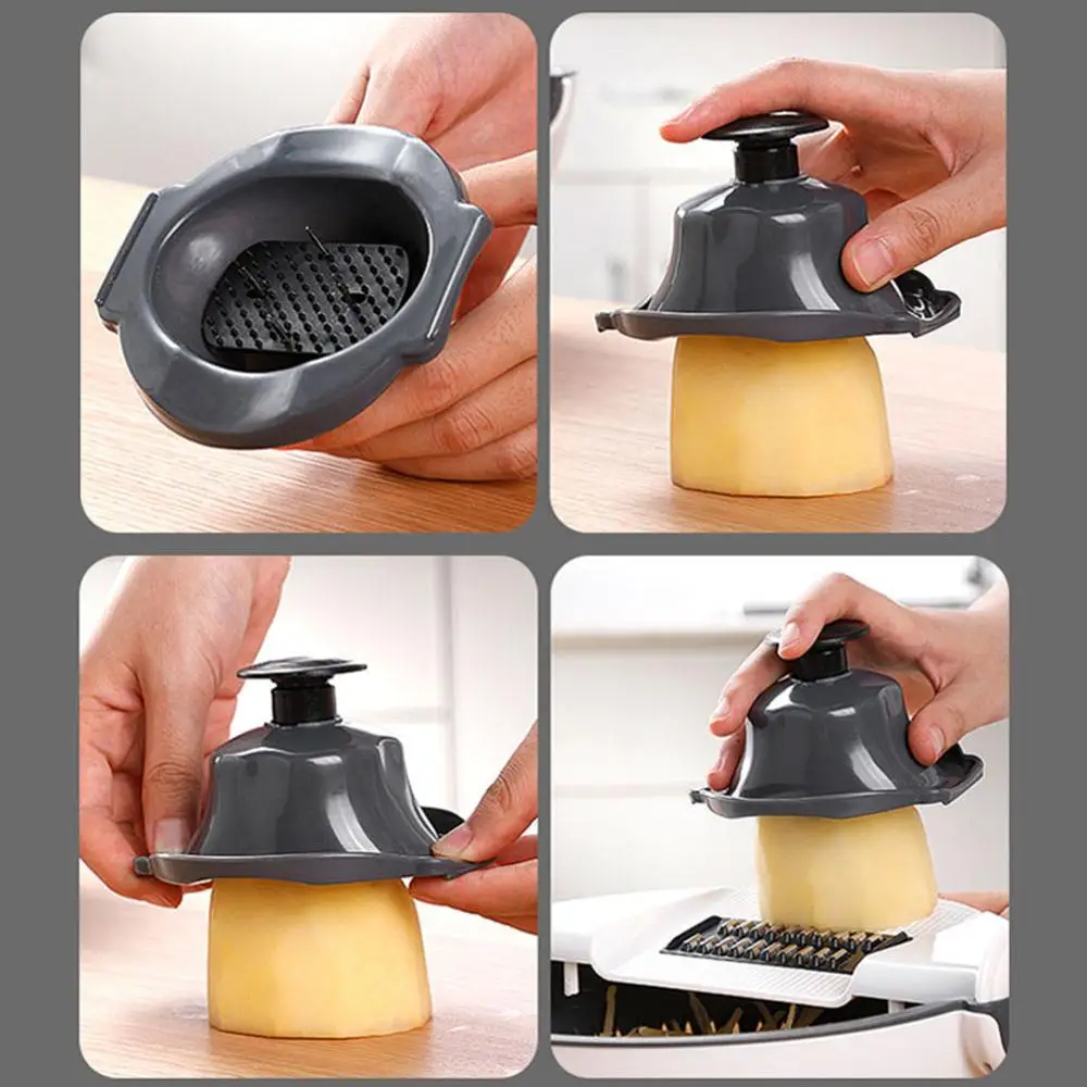 Hot Fashion Vegetable Cutter Easy to Clean Vegetables and Drainage Kitchen Cutter Magic Rotate Fruits Shredder Grater
