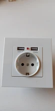 Eu-Power-Socket-Socket Pc-Panel Wall SRAN 250V Smart Dual Home-16a with USB for 5V 2A