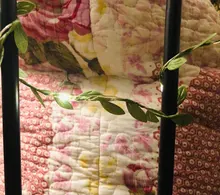 Tiny leaf garland fairy light decor LED Copper Wire string lights for Wedding forest