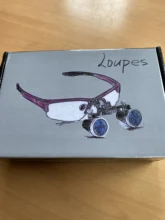 Lupa dental de 2,5 X / 3,5 X y 420 mm, lente de aumento binocular, lente de aumento para cirugías, lupa de operaciones quirúrgicas médicas con foco de luz de cabeza.