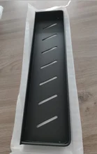 Shampoo Shelf Kitchen-Rack Black Aluminum Space Single-Tier