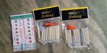 10 unids/bolsa 4,5*40mm luciérnagas para pesca flotador luz fluorescente luces de barra flotante de noche barra que brilla en la oscuridad