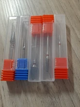 Brocas de carburo de tungsteno para manicura eléctrica, accesorios para limpieza de cutículas y pedicura