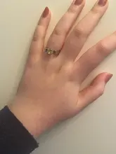 Tamaño 6-10 una vez sobre un anillo de tiempo la nieve blanco minimalista verde Chapado en cristales anillo de compromiso para las mujeres