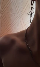 Collares de cadena de acero inoxidable para hombre y mujer, collar largo de Hip Hop con cuello, accesorios de joyería, regalos para amigos