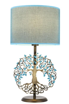 

AVONNI ML-9100-1E Antique/Turquoize Plated Table Lamp, E27, Metal, 30cm