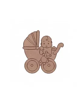 

FIGURE TO DECORATE MODEL BABY CART 9X8 CM