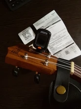 Guitar Tuner Chromatic Bass Ukulele Rotatable Black for Acoustic Lcd-Display