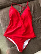 Bañador de una pieza liso para mujer, traje de baño Sexy, de corte alto Monokini, Vintage, brasileño, para playa, 2020