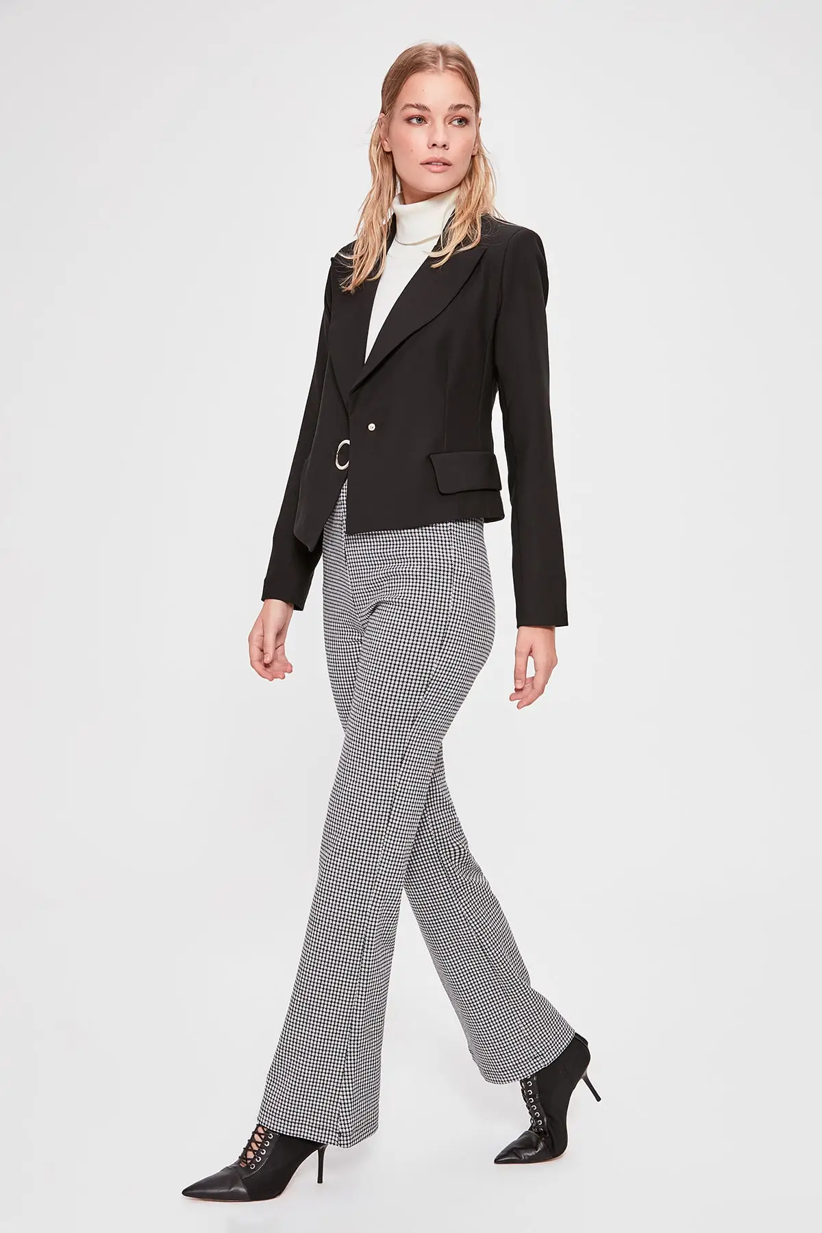 Trendyol Crowbar Patterned Knitting Pants TWOAW20PL0220 | Женская одежда