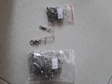 Lote de 20 unids/lote de rodamientos de bolas giratorios para grúa Duo Lock Snap Trolling conector de gancho pesca 0 #1 #2 #3 #4 #5 #6 #7 #8 #