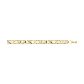 

Sokolov bracelet in gold with cubic zirconia, fashion jewelry, 585, women's male