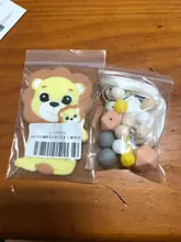 Bopoobo 1Set perlas de silicona de grado de alimentos de bebé madera para la dentición roedor libre de BPA DIY accesorios Clips de cadena de chupete mordedor bebé