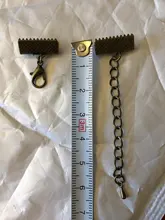 10 unids/lote de broches de cierre de cuerda de cuero con cadenas, cierres de langosta, conectores para pulsera, accesorios para fabricación de joyas Diy