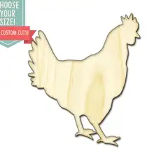 10 pChicken сельскохозяйственное животное-на заказ Выберите свой размер Лазерная резка Деревянные Художественные товары для рукоделия Настенный декор свадебный детский DCS0460