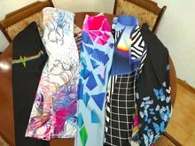 Qickitout 12% Spandex alta cintura Digital mallas impresas para ejercicio de deporte con polainas de las mujeres