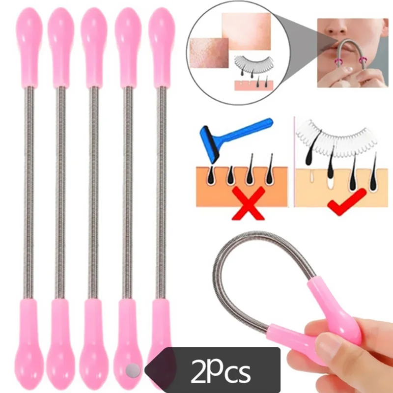 

2PCS/Lot Face Facial Hair Remover Spring Remover Stick Removal Threading Beauty Tool Epilator Hair Removal Machine