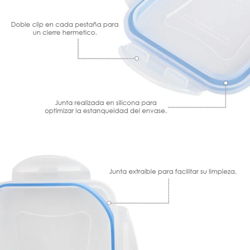 Container Hermetic Plastic 400 Ml Square 11x11x6 Lxwxt Cm Aliexpress