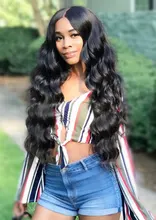 Body Wave-pelucas de encaje con cierre para mujer, pelucas de cabello humano ondulado peruano, ISEE Hair 180% de densidad, pelucas de cabello humano con cierre de encaje