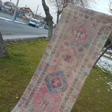 Винтажный курдский ковер, геометрический 2'8'' X'