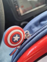 Mochila de protección del Capitán América, Mini mochila escolar de dibujos animados, bolso de viaje redondo, paquete deportivo impermeable de moda