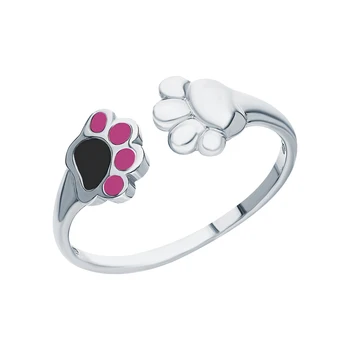 

Silver ring with enamel sunlight