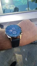 Reloj de pulsera deportivo Para Hombre, cronógrafo de cuero, estilo militar, informal, Moderno, novedad de 2021