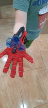Nuevo Hombre Araña juguetes de plástico Cosplay guante de Spiderman juego de iniciador con la caja Original divertido juguetes para niños Año Nuevo cumpleaños Gi