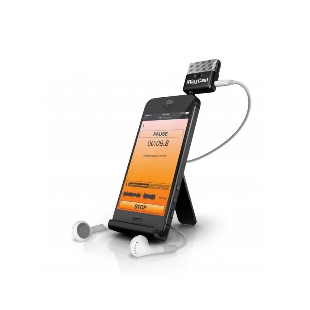 IK Multimedia iRig Mic Cast компактный микрофон для устройств на базе iOS и Android