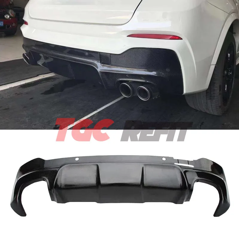 

For BMW X3 F25 F26 3D Style Rear Diffuser Carbon Fiber Rear Bumper Lip Auto Diffuser Lip Spoiler Back Lip