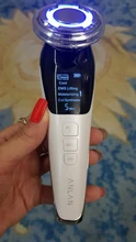 Masajeador Facial EMS con luz LED, terapia de vibración Sónica, eliminación de arrugas, estiramiento de la piel, tratamiento frío caliente, dispositivo de belleza para el cuidado de la piel