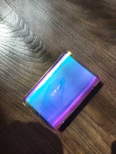 Tarjetero láser con diseño de fresa Sakura para mujer y niña, tarjetero transparente con función de identificación