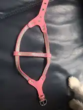 Suave de cuero de gamuza de arnés para perro Cachorro de diamantes de imitación chaleco para gatos mascota Mascotas Cachorro arneses para pequeño mediano perros Chihuahua rosa