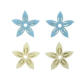 

61215104 color felt figures, 12 PCs, 30mm, color: light blue/white, glorex