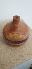 SaengQ-humidificador de aire eléctrico, difusor de aceites esenciales ultrasónico de grano de madera, minigenerador de niebla con USB, luz LED