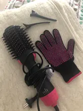 Blow Dryer Curler Comb Straightener One-Step-Volumizer Negative-Ion Electric 1000W 2-In-1