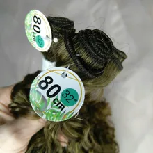 Anjo Plus RYLAI-extensiones de pelo rizado mechones, pelo sintético, 300g, para cabeza completa, 26-30 pulgadas, negro, marrón, degradado
