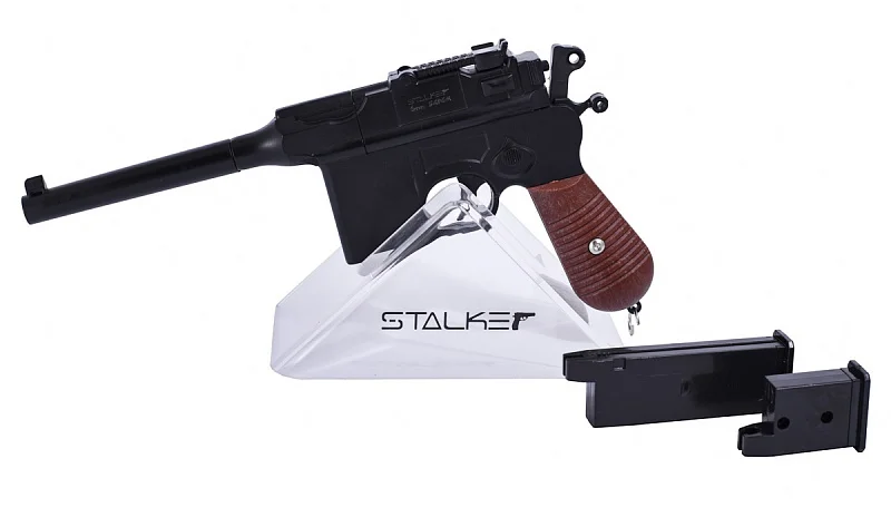 Пистолет страйкбольный Stalker SA96M Spring (аналог C96), к.6мм, мет.корпус, магазин 7шар|Пейнтбол| | АлиЭкспресс
