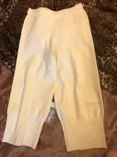 Long-Pant Wide-Leg Knitted Loose High-Elastic Winter Large-Size Harlan Solid Comfortable