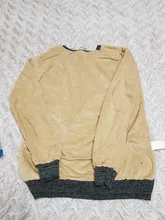 Suéter de lana y algodón para hombre, Jersey informal, Vintage, de colores combinados, cuello redondo de moda, Jacquard grueso y cálido