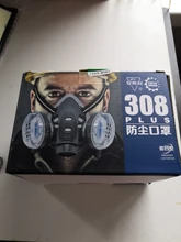 Mascarilla de seguridad para carpintero, protector para pulidora, a prueba de polvo y con 10 filtros nuevo, máscara respiratoria antipolvo con filtro dual