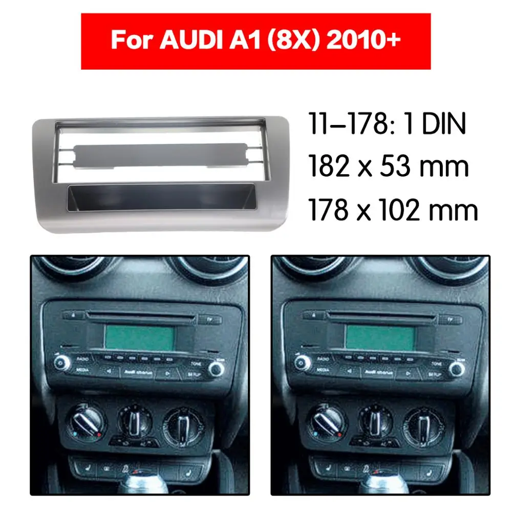 Стерео панель пластина автомобиля радио фасции объемного для AUDI A1(8X) 2010+ DVD переоборудование рамка