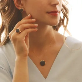 

Ring Earrings Necklace Triple Roz Gold Suit 05-520-14YZ3472