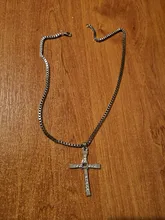 Zkceenier-collar con colgante de Cruz para Fast and The Furious, collar con colgante de cruz de Jesús, de cristal, Vin Diesel, regalo de joyería, 2019